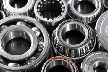 Various different types of ball bearings that are available.