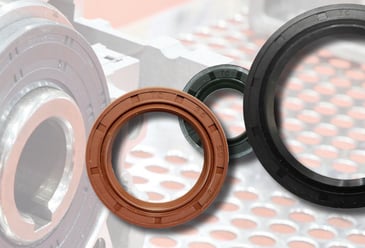A picture of oil seals connoting the benefits that they provide in machinery maintenance.